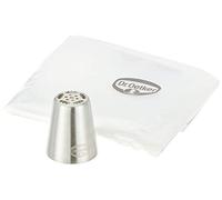 Dr. Oetker 1993 Tulip Flower Nozzle + 4 Disposable Piping Bags, Silver/Transparent
