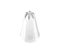 Dr. Oetker 8mm Closed Star Nozzle, Star Nozzle Manufacturery, Closed Star Nozzle, Baking Tools for Decorating (Color: Silver), Quantity: 1 Piece