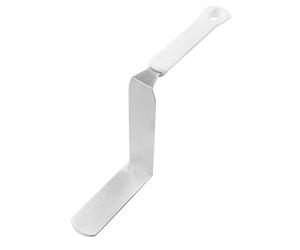 Dr. Oetker Angle Palette Extra Tall Spreader for Decorating and Decorating Cakes, Kitchen Aid with Functional Part Made of Stainless Steel, High-Quality Glaze Knife (Colour: White/Silver), Quantity: 1