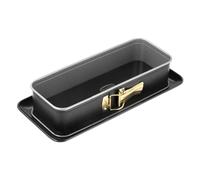 Dr.Oetker "Back-Idee Rectangular Springform with Server Plate, Enamel, Black, 30 x 11 cm