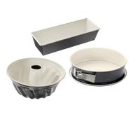 Dr. Oetker Back-Trend Baking Mould Set - 3-Piece with Springform Cake Tin, Bundt Cake & Loaf Tin, Ceramic Reinforced Non-Stick Coating, Heat Resistant up to 230°C, Leak-Proof