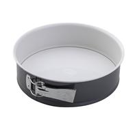 Dr. Oetker Bakeware - Non-Stick Springform Cake Tin with Enamel Base - Diameter 26 centimetres, Grey and Cream