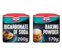 Dr.Oetker Bicarbonate of Soda 200g and Baking Powder 170g, Baking Essentials Bundle