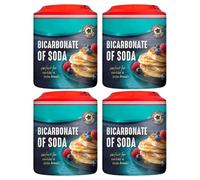 Dr Oetker Bicarbonate of Soda 200g x 4, Vegan Raising Agent for Baking, Cooking and Cleaning with Welari Thank You Card | (4pack)