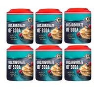 Dr Oetker Bicarbonate of Soda 200g x 6, Vegan Raising Agent for Baking, Cooking and Cleaning with Welari Thank You Card | (6pack)
