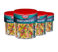 Dr. Oetker Bright & Bold Sprinkle Mix, Variety of 4 Fun Colours In One Container, 356g, Pack of 4 x 89g