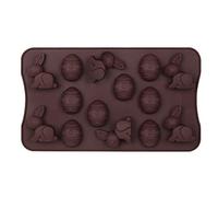 Dr.Oetker Chocolate Mould Confiserie of Silicone Happy Easter 28x16x2 cm in Brown, 28 x 16 x 2 cm