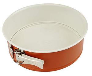 Dr. Oetker DieMaus Springform Cake Tin, Diameter 20 cm, Round Baking Tin, High-Quality Cake Tin Made of Sheet Steel, Mould with Ceramic Reinforced Non-Stick Coating (Colour: Mouse Orange/Cream)