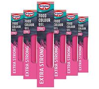 Dr. Oetker Extra Strong Pink Food Colour Gel, 90 g, Pack of 6x15g