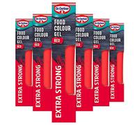 Dr. Oetker Extra Strong Red Food Colour Gel, 90 g, Pack of 6x15g