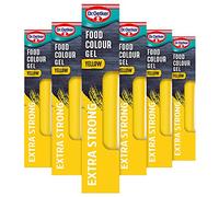 Dr. Oetker Extra Strong Yellow Food Colour Gel, 90 g, Pack of 6x15g