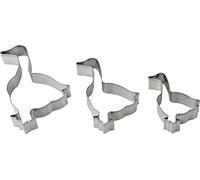 Dr. Oetker Goose Family Cookie Cutter Set Stainless Steel 1381