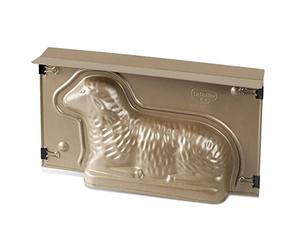 Dr. Oetker Lamb Baking Mould for Easter 900 ml Capacity 3D Cake Mould in Gold with Non-Stick Coating and Easter Lamb Motif for Baking