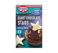 Dr. Oetker Milk and White Giant Chocolate Stars, 20g