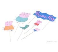 Dr. Oetker Peppa Pig Paper Cake Toppers - Practical Set of 12 - Decoration for Kids Birthday Parties and Special Occasions - Perfect for Baking with Kids and Peppa Pig Fans