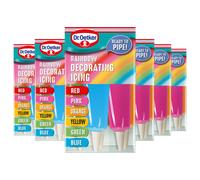 Dr. Oetker Rainbow Decorating Icing, 684g, Pack of 6 x 114g