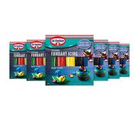 Dr. Oetker Ready to Roll Fondant Icing Various Colours, 3kg, Pack of 6 x 500g