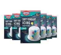 Dr. Oetker Ready to Roll White Fondant Icing, 6 kg, Pack of 6 x 1KG