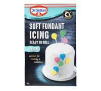 Dr. Oetker Ready to Roll White Soft Fondant Icing, 1kg | Ready-to-roll formulation ensures smooth coverage for commercial baking, cake decoration, and large-scale catering events.