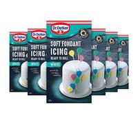 Dr. Oetker Ready to Roll White Soft Fondant Icing, 2.724 kg, Pack of 6 x 454g