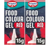 Dr. Oetker Red Food Colour Gel, 6 x15ml (Pack of 2)