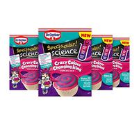 Dr. Oetker Spectacular Science Crazy Colour Changing Icing Cupcake Mix, 1.18 kg, Pack of 4 x 295g