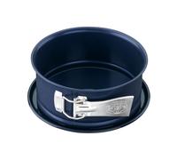 Dr. Oetker Springform Cake Tin Diameter 18 cm Baking Love Enamel Baking Mould for Round Cakes Cake Tin with Cut and Scratch Resistant Enamel Serving Base Mould with Leakage Protection (Colour: Blue)