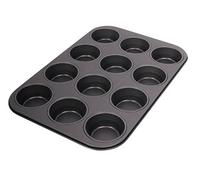 Dr. Oetker Tradition 12-Piece Non-Stick Bakeware Muffin Tin, Black