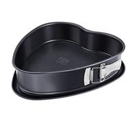 Dr.Oetker Springform heart-shaped Tradition with leakproof base 25 cm in black, Steel, 25 x 25 x 7 cm