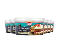 Dr. Oetker Vanilla Buttercream Style Icing, 2.4kg, pack of 6 x 400g