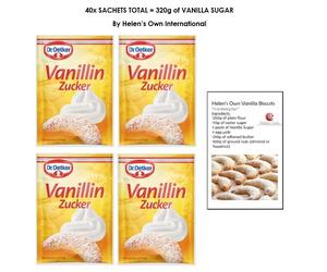 Dr Oetker Vanilla Sugar 40x8g Sachets - 320grams TOTAL Vanillin Zucker BULK PACK