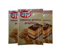 Dr. Oetker's Amoniu Prajituri 7G Ammonium For Cakes Ideal For Light And Fluffy Baked Goods, Baking Powder Substitute Product Of Germany Pack Of 3