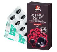Dr. OHHIRA®DELUXE-100 Billion CFU-Gut Health Supplement-Probiotics,Prebiotics and Postbiotics in OM-X® -5Yrs Fermentation of 12 Live Bacterial Cultures,14 Fruits, Seaweed, Mushrooms, 30 Capsules