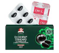 Dr. OHHIRA®Standard Gut Health Supplement-Probiotics, Prebiotics and Postbiotics in OM-X®-3Yrs Unheated Fermentation of 12 Live Bacterial Cultures with 14 Fruits, Seaweed, Mushrooms (30 Capsules)