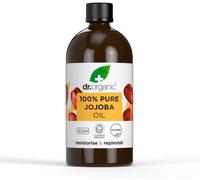 Dr Organic Jojoba Oil, 100% Pure & Natural, Moisturising, Multi Action, Face, Body & Hair, Massage, Carrier Oil, Aromatherapy, Vegan, Cruelty Free, Paraben & SLS Free, Certified Organic, 100ml