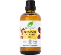 Dr Organic Jojoba Oil, 100% Pure & Natural, Moisturising, Multi Action, Face, Body & Hair, Massage, Carrier Oil, Aromatherapy, Vegan, Cruelty Free, Paraben & SLS Free, Certified Organic, 100ml