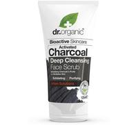 Dr Organic Charcoal Face Scrub, Cleansing, For Acne & Clearing Skin, Oily, Problem Skin, Natural, Vegan, Cruelty-Free, Paraben & SLS-Free, Recycled & Recyclable, Organic, 125ml, Packaging may vary