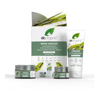 Dr Organic Ageless Skincare Set with Organic Seaweed Cleansing Balm, Face Cream & Eye Serum, Moisturising, Fine Lines, Wrinkles, Gift Set, Vegan, Cruelty-Free, Paraben & SLS-Free, Certified Organic