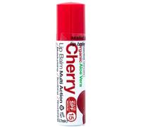 Dr Organic Aloe Vera & Cherry Lip Balm, Moisturising, SPF 15, Mens, Womens, Natural, Vegetarian, Cruelty-Free, Paraben & SLS-Free, Recycled & Recyclable, Organic, 5.7ml, Packaging may vary