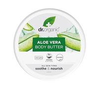 Dr Organic Aloe Vera Body Butter, Soothing, Moisturising, All Skin Types, Natural, Vegan, Cruelty-Free, Paraben & SLS-Free, Organic, 200ml, Packaging may vary