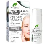 Dr Organic Pro Collagen Plus Black Pearl, Hyaluronic Acid, Healthy-Aging, Wrinkles, Dry & Sensitive Skin , Natural, Vegetarian, Cruelty-Free, Paraben & SLS-Free, Recycled & Recyclable, Organic, 50ml