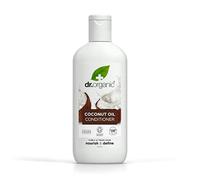 Dr Organic Coconut Oil Conditioner, Normal & Dry Hair, Natural, Vegan, Cruelty-Free, Paraben & SLS-Free, Recyclable & Recycled Ocean Bound Plastic, Certified Organic, 265ml, Packaging may vary