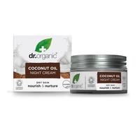 Dr Organic Coconut Oil Night Cream, Moisturising, Dry Skin, Natural, Vegan, C...