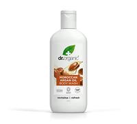 Dr Organic Moroccan Argan Oil Body Wash, Shower Gel, Natural, Vegan, Cruelty-Free, Paraben & SLS-Free, Recyclable & Recycled Ocean Bound Plastic, Certified Organic, 250ml, Packaging may vary