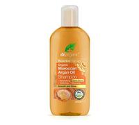 Dr Organic Moroccan Argan Oil Shampoo, Revitalising, Natural, Vegan, Cruelty-Free, Paraben & SLS-Free, Recyclable & Recycled Ocean Bound Plastic, Certified Organic, 265ml, Packaging may vary