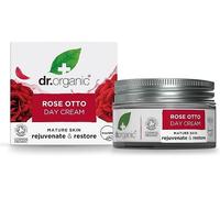 Dr Organic Rose Otto Day Cream, Moisturising, Wrinkles, Natural, Vegan, Cruelty-Free, Paraben & SLS-Free, Plastic Free, Recycled & Recyclable, Certified Organic, 50ml, Packaging may vary