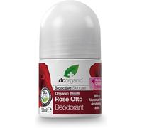 Dr Organic Rose Otto Deodorant, Aluminium Free, Mens, Womens, Natural, Vegan, Cruelty-Free, Paraben & SLS-Free, Organic, 50ml, Packaging may vary