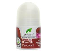 Dr Organic Rose Otto Deodorant, Aluminium Free, Mens, Womens, Natural, Vegan, Cruelty-Free, Paraben & SLS-Free, Organic, 50ml, Packaging may vary