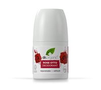 Dr Organic Rose Otto Deodorant, Aluminium Free, Mens, Womens, Natural, Vegan, Cruelty-Free, Paraben & SLS-Free, Organic, 50ml, Packaging may vary