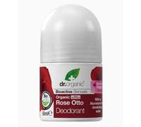 Dr Organic Rose Otto Deodorant, Aluminium Free, Mens, Womens, Natural, Vegan, Cruelty-Free, Paraben & SLS-Free, Organic, 50ml, Packaging may vary
